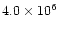 $4.0 \times 10^6$