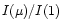 $I(\mu )/I(1)$