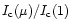$I_{\rm c}(\mu)/I_{\rm c}(1)$