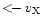 ${<}\!\!-v_{\rm X}$