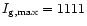 $I_{\rm g,max}=1111$