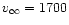 $v_\infty=1700$