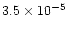 $3.5\times10^{-5}$