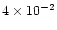 $4\times10^{-2}$