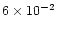 $6\times10^{-2}$