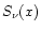 $S_{\nu}(x)$