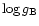 $\log
g_{\rm B}$