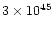 $3\times 10^{45}$