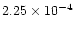 $2.25 \times 10^{-4}$