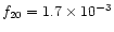$f_{20} = 1.7\times 10^{-3}$
