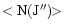 $\rm <N(J'')\!\!>$