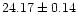 $24.17\pm0.14$
