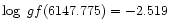$\log~gf(6147.775)=-2.519$