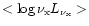 $<\log\nu_{\rm x}L_{\nu_{\rm x}}>$