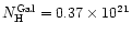 $N_{\rm H}^{\rm Gal} = 0.37 \times 10^{21}$
