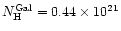 $N_{\rm H}^{\rm Gal} = 0.44 \times 10^{21}$