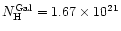 $N_{\rm H}^{\rm Gal} = 1.67 \times 10^{21}$
