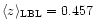 $\langle z \rangle_{\rm LBL}= 0.457$