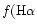 $f({\rm H}\alpha$