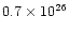 $0.7 \times 10^{26}$
