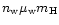 $n_{\rm w} \mu_{\rm w}{m_{\rm H}}$
