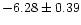 $-6.28 \pm 0.39$