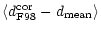$\displaystyle \langle d_{\rm F98}^{\rm cor} - d_{\rm mean} \rangle$