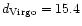 $d_{\rm Virgo} = 15.4$