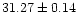 $31.27 \pm 0.14$