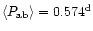 $\langle P_{\rm ab}\rangle=0.574^{\rm d}$