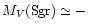 $M_V{\rm (Sgr)}\simeq -$