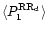 $\langle P^{{\rm RR}_{\rm d}}_{1}\rangle$
