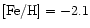 ${\rm [Fe/H]}=-2.1$
