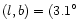 $(l,b)=(3.1^{\circ}$