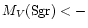 $M_V{\rm (Sgr)}< -$