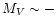 $M_V\sim -$