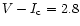 $V-I_{\rm
c}=2.8$