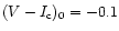 $(V-I_{\rm c})_{0}=-0.1$