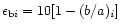 $\epsilon_{{\rm b}i} = 10[1-(b/a)_{\it i}]$