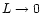$L\rightarrow 0$