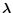 $\vec\lambda$