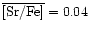 $\overline{\rm [Sr/Fe]} = 0.04$