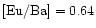 $\rm [Eu/Ba] = 0.64$