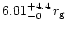\( 6.01_{-0}^{+4.4}\,r_{\rm g} \)