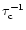 $\tau_{\rm c}^{-1}$