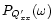 $P_{Q_{xx}^{\prime}}(\omega)$