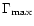 ${\rm\Gamma_{\rm max}}$