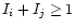 $I_i+I_j\ge 1$