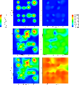 \begin{figure}
\par\begin{tabular}{ccc}
\epsfig{file=lndSkala_T1900_400x400.ps, ...
...5}\epsfig{file=laa300_T1900_400x400.ps, scale=0.35}\end{tabular}\par\end{figure}