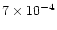 $7\times 10^{-4}$